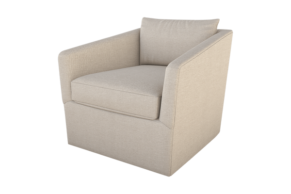 Moss Home Aston Swivel Chair: Embrace Comfort With Plush Down Feather Cushions And Stylish Transitional Design Platinum 100% Polyester Asto-cha-33-covpla