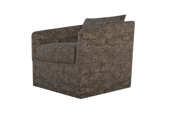 Moss Home Aston Swivel Chair: Embrace Comfort With Plush Down Feather Cushions And Stylish Transitional Design Truffle 100% Polyester Asto-cha-33-covtru