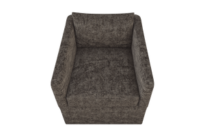 Moss Home Aston Swivel Chair: Embrace Comfort With Plush Down Feather Cushions And Stylish Transitional Design Truffle 100% Polyester Asto-cha-33-covtru