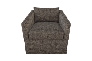 Moss Home Aston Swivel Chair: Embrace Comfort With Plush Down Feather Cushions And Stylish Transitional Design Truffle 100% Polyester Asto-cha-33-covtru