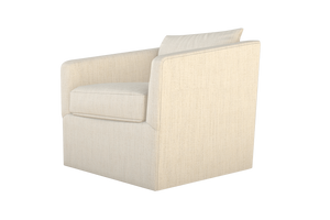 Moss Home Aston Swivel Chair - Embrace Comfort With Transitional Design And Plush Down Feather Cushions Cloud 100% Olefin Asto-cha-33-halclo