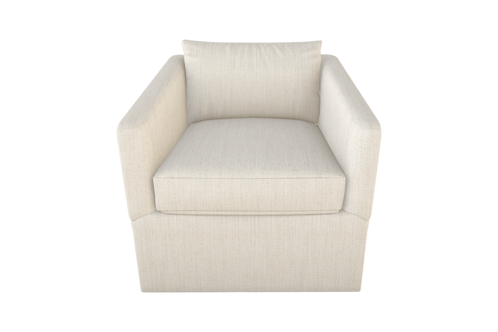 Moss Home Aston Swivel Chair - Embrace Comfort With Transitional Design And Plush Down Feather Cushions Cloud 100% Olefin Asto-cha-33-halclo