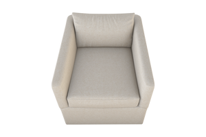 Moss Home Aston Swivel Chair - Embrace Comfort With Transitional Design And Plush Down Feather Cushions Vanilla 100% Olefin Asto-cha-33-halvan