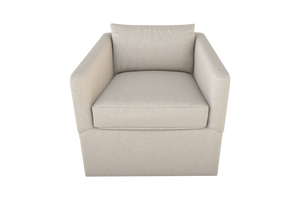 Moss Home Aston Swivel Chair - Embrace Comfort With Transitional Design And Plush Down Feather Cushions Vanilla 100% Olefin Asto-cha-33-halvan