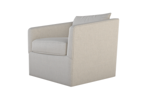 Moss Home Aston Swivel Chair - Transitional Design With Plush Down Feather Cushions For Ultimate Comfort Ash 99% Polyester,1% Polyester Chenille Asto-cha-33-offash