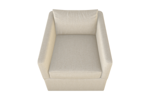 Moss Home Aston Swivel Chair - Transitional Design With Plush Down Feather Cushions For Ultimate Comfort Natural 54% Polyester 36% Viscose 10% Linen Asto-cha-33-offnat