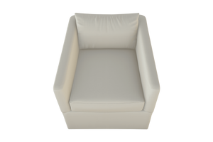 Moss Home Aston Swivel Chair - Cozy Down Feather Cushions & Elegant Angled Arms For Ultimate Comfort And Style Cloud 54% Polyester 36% Viscose 10% Linen Asto-cha-33-shoclo