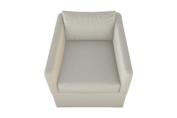 Moss Home Aston Swivel Chair - Cozy Down Feather Cushions & Elegant Angled Arms For Ultimate Comfort And Style Cloud 54% Polyester 36% Viscose 10% Linen Asto-cha-33-shoclo