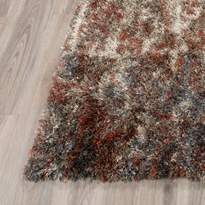 Dalyn Rugs Arturro AT10 Shag 60% Polypropylene/40% Polyester Transitional Rug Canyon 7'10" x 10'7" AT10CA8X11