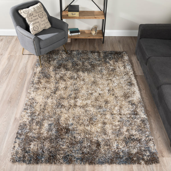 Dalyn Rugs Arturro AT10 Shag 60% Polypropylene/40% Polyester Transitional Rug Stone 7'10" x 10'7" AT10ST8X11