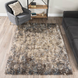 Dalyn Rugs Arturro AT10 Shag 60% Polypropylene/40% Polyester Transitional Rug Stone 7'10" x 10'7" AT10ST8X11