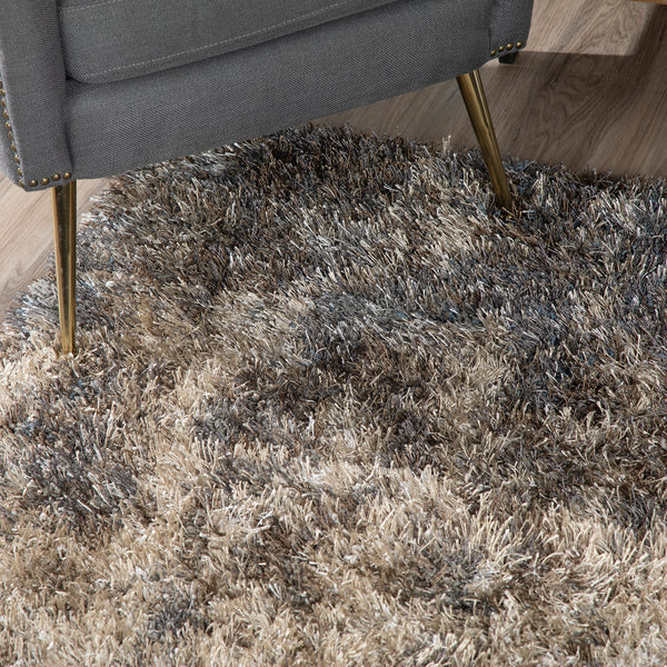 Dalyn Rugs Arturro AT10 Shag 60% Polypropylene/40% Polyester Transitional Rug Stone 7'10" x 10'7" AT10ST8X11