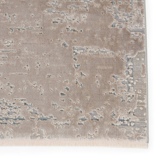 Jaipur Living Jaipur Living Alaina Viscose Medallion Rug Distressed Cream Gray Vintage Bedroom Accent 8'X10' RUG148383