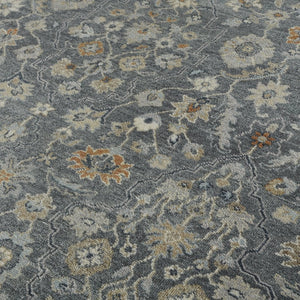 Amer Rugs Athens Traditional Hand-knotted Area Rug Crafted From Luxurious New Zealand Wool For Timeless Elegance Iron Wool Ath70912