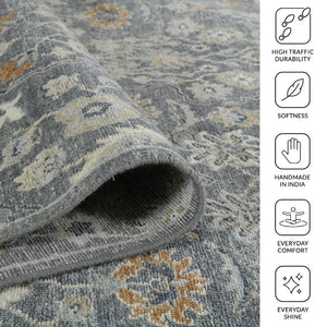 Amer Rugs Athens Traditional Hand-knotted Area Rug Crafted From Luxurious New Zealand Wool For Timeless Elegance Iron Wool Ath70912