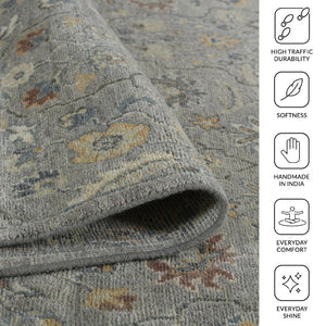 Amer Rugs Athens Traditional Hand-knotted Area Rug Crafted From Luxurious New Zealand Wool For Timeless Elegance Mink Wool Ath80203