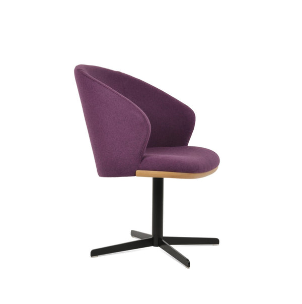 Soho Concept Athena 4 Star Swivel Armchair - Luxurious Camira Blazer Wool, Boucle Fabric, 10-year Guarantee, Stylish Design Black,Natural  Soho-concept-dining-chair-00693