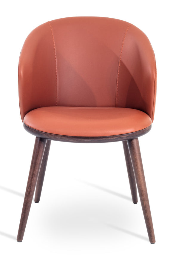 Soho Concept Athena Wood Dining Armchair - Stylish Leatherette Upholstery, Solid Beech Legs, 2-year Guarantee! Beech Wood Wenge Finish Legs  Soho-concept-dining-chair-00778
