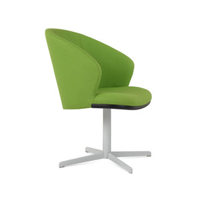 Soho Concept Athena 4 Star Swivel Armchair - Luxurious Camira Blazer Wool, Boucle Fabric, 10-year Guarantee, Stylish Design White  Soho-concept-dining-chair-00702