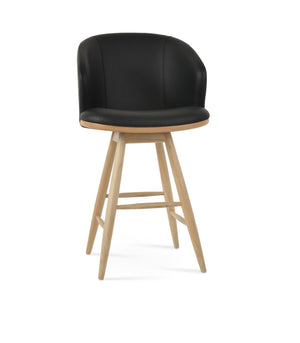 Soho Concept Athena Baba Barstools & Counterstools - Stylish Leatherette With Solid Wood Finishes, 2-year Guarantee Black,Natural,White  Soho-concept-dining-chair-10445