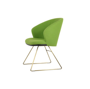 Soho Concept Athena Wire Armchair Dining Chair In Premium Camira Blazer Wool - 10-year Guarantee & Chic Design Gold  Soho-concept-dining-chair-00773