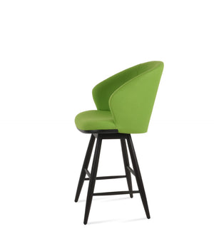 Soho Concept Athena Baba Barstools & Counterstools In Camira Blazer Wool - Stylish Comfort With 10-year Guarantee! Wenge Pistachio  Soho-concept-dining-chair-07426