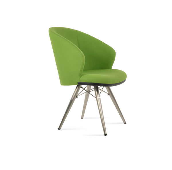 Soho Concept Athena Mw Armchair Dining Chair - Luxurious Camira Wool Fabric, 10-year Guarantee & Chic Design Pistachio,Wenge  Soho-concept-dining-chair-00736