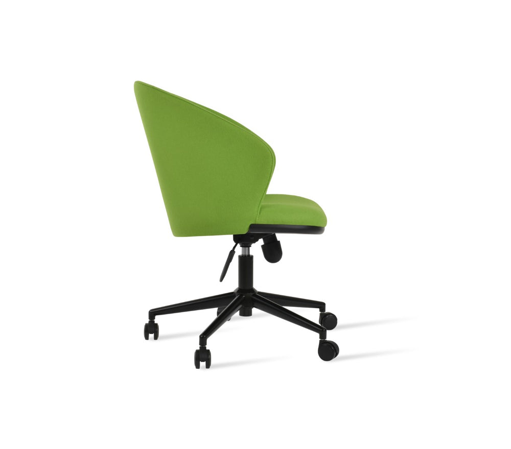 Soho Concept Athena Plywood Armchair In Camira Blazer Wool Fabric, 10-year Warranty, Stylish Office Comfort Black  Soho-concept-dining-chair-12660