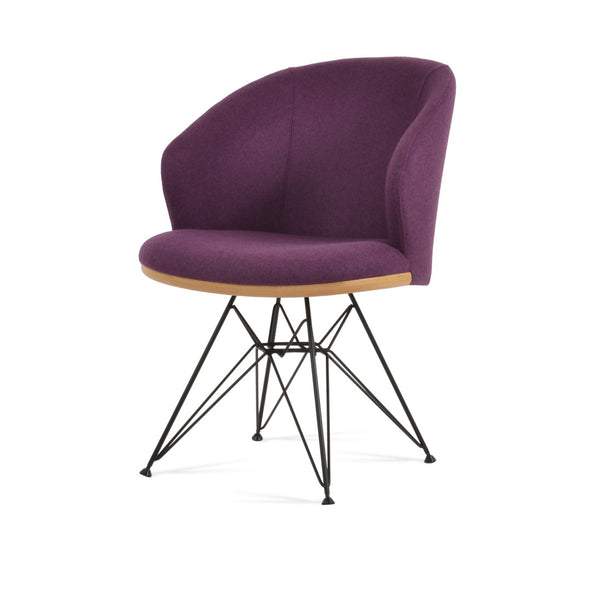 Soho Concept Athena Tower Armchair Dining Chair In Camira Blazer Wool - Elegant Design With 10-year Guarantee Black,Natural  Soho-concept-dining-chair-00769
