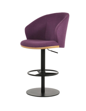 Soho Concept Athena Piston Barstools & Counterstools - Premium Wool Fabric, 10-year Guarantee, Stylish Design Black,Natural  Soho-concept-dining-chair-10455