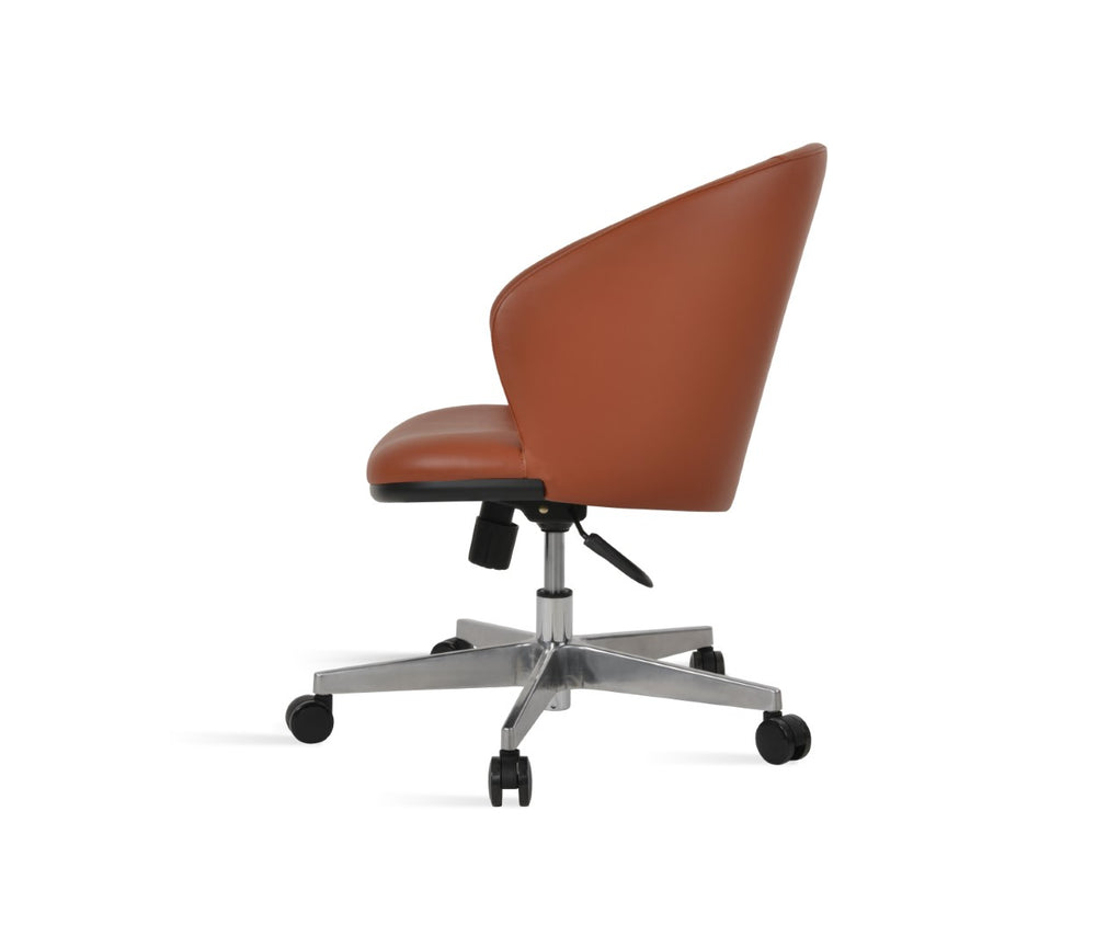 Soho Concept Athena Office Chair – Premium Leatherette, Adjustable Height, 2-year Guarantee, Limited Stock! Fr Cinnamon  Soho-concept-dining-chair-11636