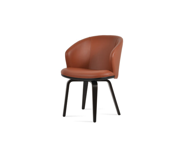 Soho Concept Athena Plywood Armchair Dining Chair - Stylish Leatherette Upholstery, 2-year Guarantee, Modern Design Fr Cinnamon  Soho-concept-dining-chair-00791