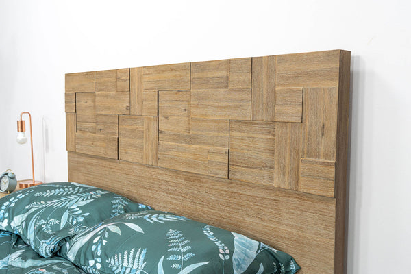 Lh Imports Atlantis King Bed - Elevate Your Bedroom With Sophisticated Geometric Patterns And Artistic Elegance Brown Solid Acacia,Acacia Veneer,Mdf Atl001ks