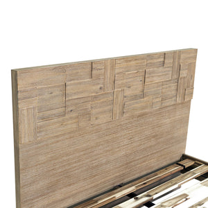 Lh Imports Atlantis King Bed - Elevate Your Bedroom With Sophisticated Geometric Patterns And Artistic Elegance Brown Solid Acacia,Acacia Veneer,Mdf Atl001ks