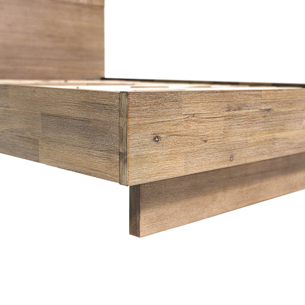 Lh Imports Atlantis King Bed - Elevate Your Bedroom With Sophisticated Geometric Patterns And Artistic Elegance Brown Solid Acacia,Acacia Veneer,Mdf Atl001ks