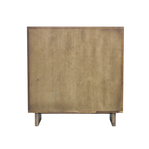 Lh Imports Atlantis 5 Drawer Chest – Elegant Storage Solution With Velvet Lined Drawers And Timeless Finish Grey Solid Acacia,Acacia Veneer,Mdf Atl004