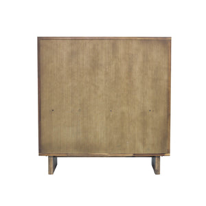 Lh Imports Atlantis 5 Drawer Chest – Elegant Storage Solution With Velvet Lined Drawers And Timeless Finish Grey Solid Acacia,Acacia Veneer,Mdf Atl004s