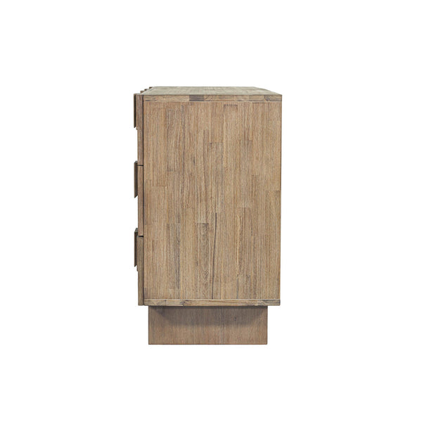 Lh Imports Atlantis 6 Drawer Dresser - Stylish Storage Solution With Velvet Lining For Modern Home Decor Grey Solid Acacia,Acacia Veneer,Mdf Atl006s