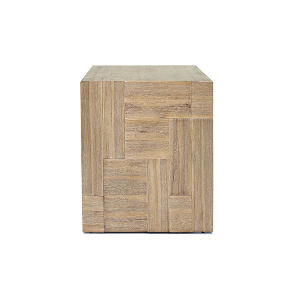 Lh Imports Atlantis Modern Side Table With Stylish Storage Shelf - Versatile Design For Any Room Decor Brown Solid Acacia,Acacia Veneer,Mdf Atl033
