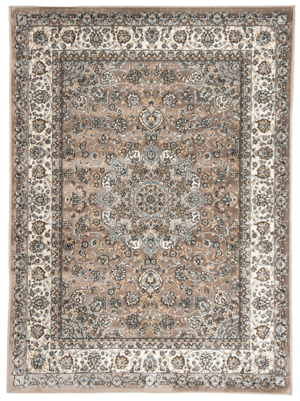 Safavieh Atlas Luxurious Taupe And Blue Area Rug – Timeless Elegance For Your Living Space Décor Upgrade Taupe ,Blue Viscose Pile Atl668e-4