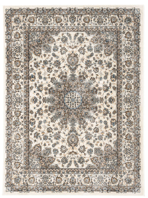 Safavieh Atlas Luxurious Taupe And Blue Area Rug – Timeless Elegance For Your Living Space Décor Upgrade Ivory ,Blue Viscose Pile Atl668f-4