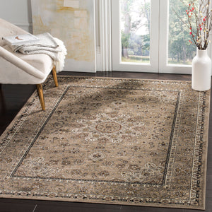 Safavieh Atlas Luxurious Taupe And Blue Area Rug – Timeless Elegance For Your Living Space Décor Upgrade Silver ,Silver Viscose Pile Atl668p-5