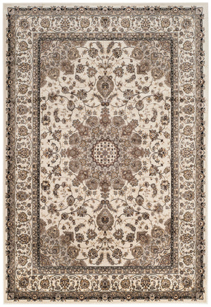 Safavieh Atlas Luxurious Taupe And Blue Area Rug – Timeless Elegance For Your Living Space Décor Upgrade Ivory ,Ivory Viscose Pile Atl668s-5