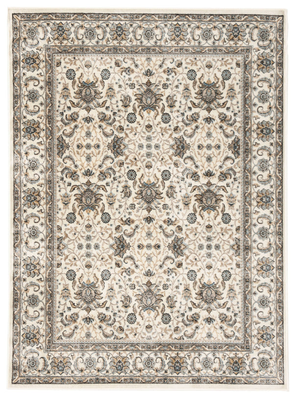 Safavieh Atlas Exquisite Power Loomed Area Rug In Sophisticated Taupe And Blue For Timeless Elegance Ivory ,Blue Viscose Pile Atl671f-4