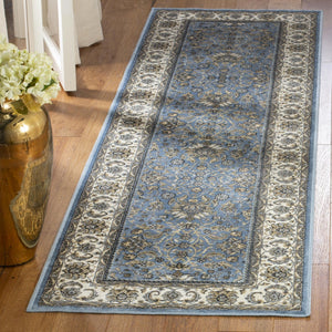 Safavieh Atlas Taupe Runner Rug - Timeless Elegance With Intricate Patterns For Sophisticated Spaces Blue ,Ivory Viscose Pile Atl671l-3