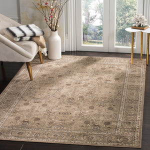 Safavieh Atlas Exquisite Power Loomed Area Rug In Sophisticated Taupe And Blue For Timeless Elegance Beige ,Beige Viscose Pile Atl671p-5
