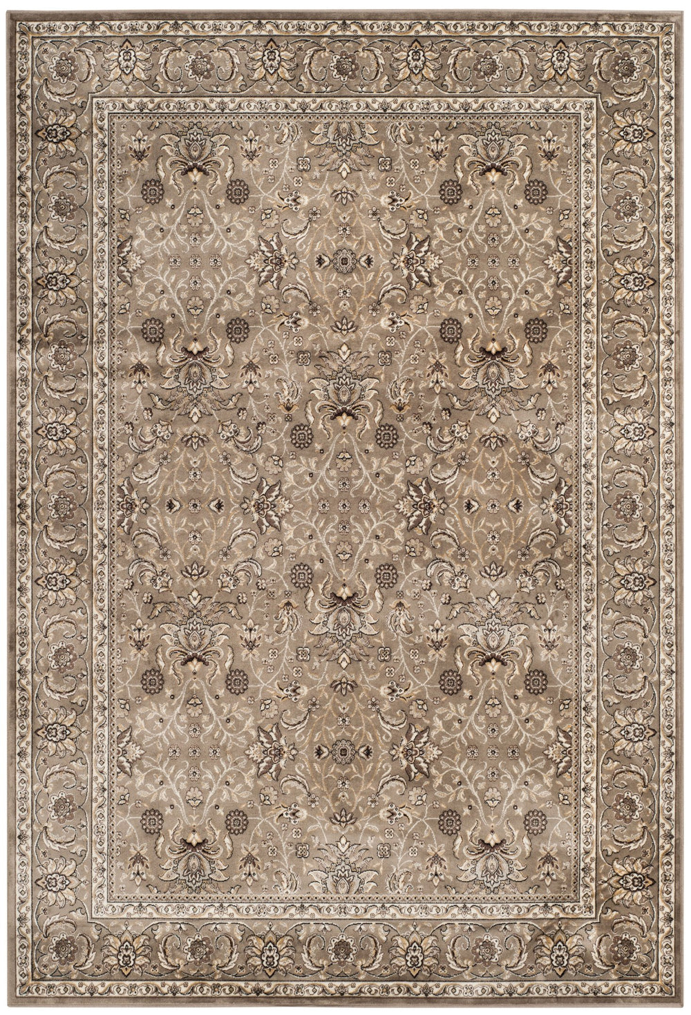 Safavieh Atlas Exquisite Power Loomed Area Rug In Sophisticated Taupe And Blue For Timeless Elegance Beige ,Beige Viscose Pile Atl671p-5
