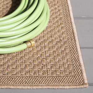 Safavieh Atrium Handcrafted Indoor/Outdoor Area Rug - Luxurious Egyptian Design With Plush Comfort & Durability Beige 42% Polypropylene,41% Jute,12% Polyester,5% Adhesive Material Atm100b-28