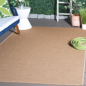 Safavieh Atrium Handcrafted Indoor/Outdoor Area Rug - Luxurious Egyptian Design With Plush Comfort & Durability Beige 42% Polypropylene,41% Jute,12% Polyester,5% Adhesive Material Atm100b-28