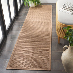 Safavieh Atrium Timeless Elegance Area Rug – Durable Indoor/Outdoor Decor With Soft Touch And Neutral Appeal Beige 42% Polypropylene,41% Jute,12% Polyester,5% Adhesive Material Atm101b-4